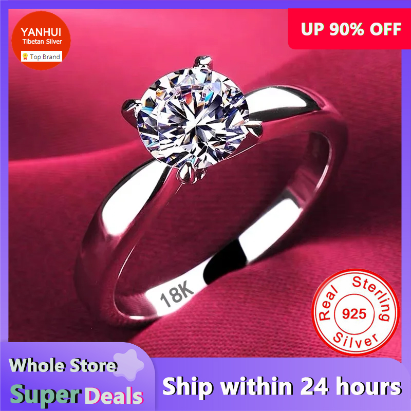 Wedding Zone - With Certificate Luxury 18K White Gold