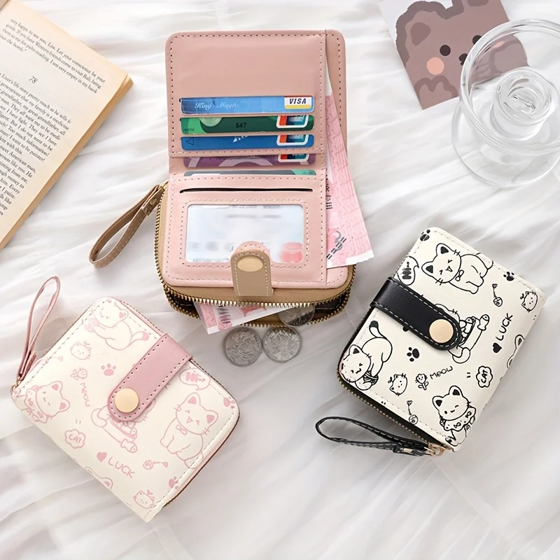 Place Card Holder - Women Wallet Coin Purse Printed Cute