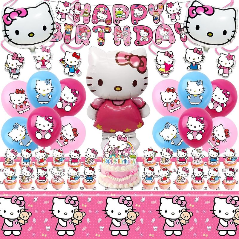 Wedding Cake Supply - Hello Kitty Party Decorations: Birthday Banners,