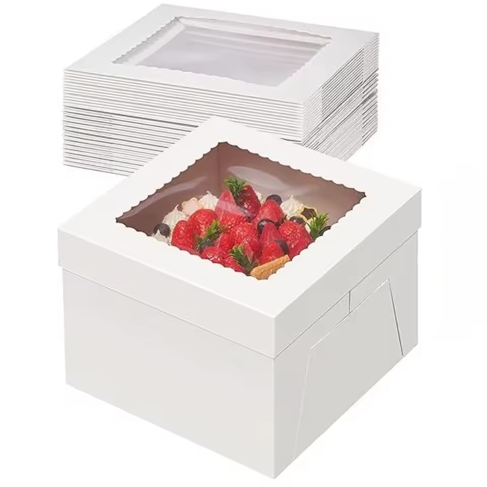 5pcs Cake Boxes White Cake Box - огляд і ціна Wedding Cake Supply