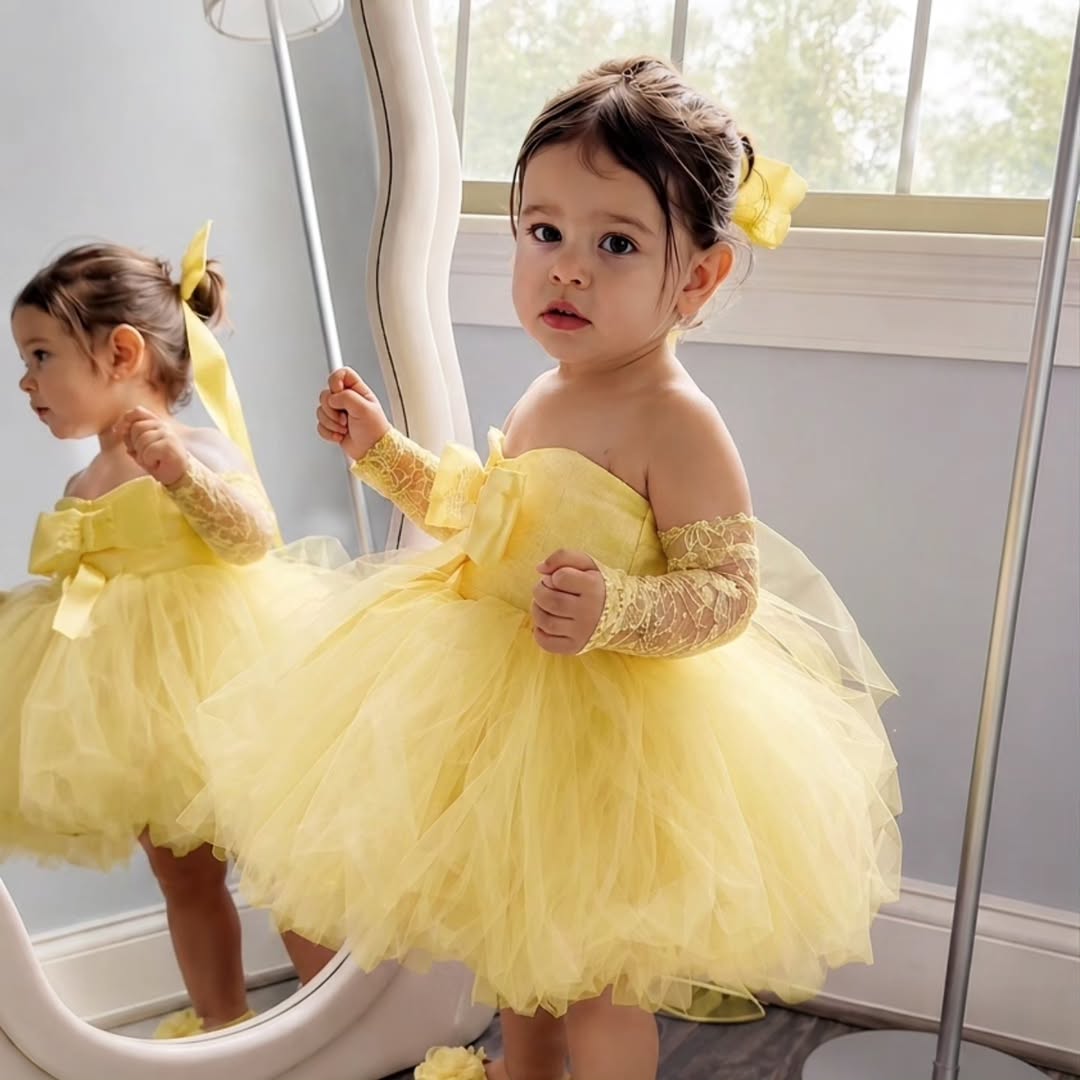 Princess Yellow Flower Girl Dr - огляд і ціна Bridal Sash Ribbon