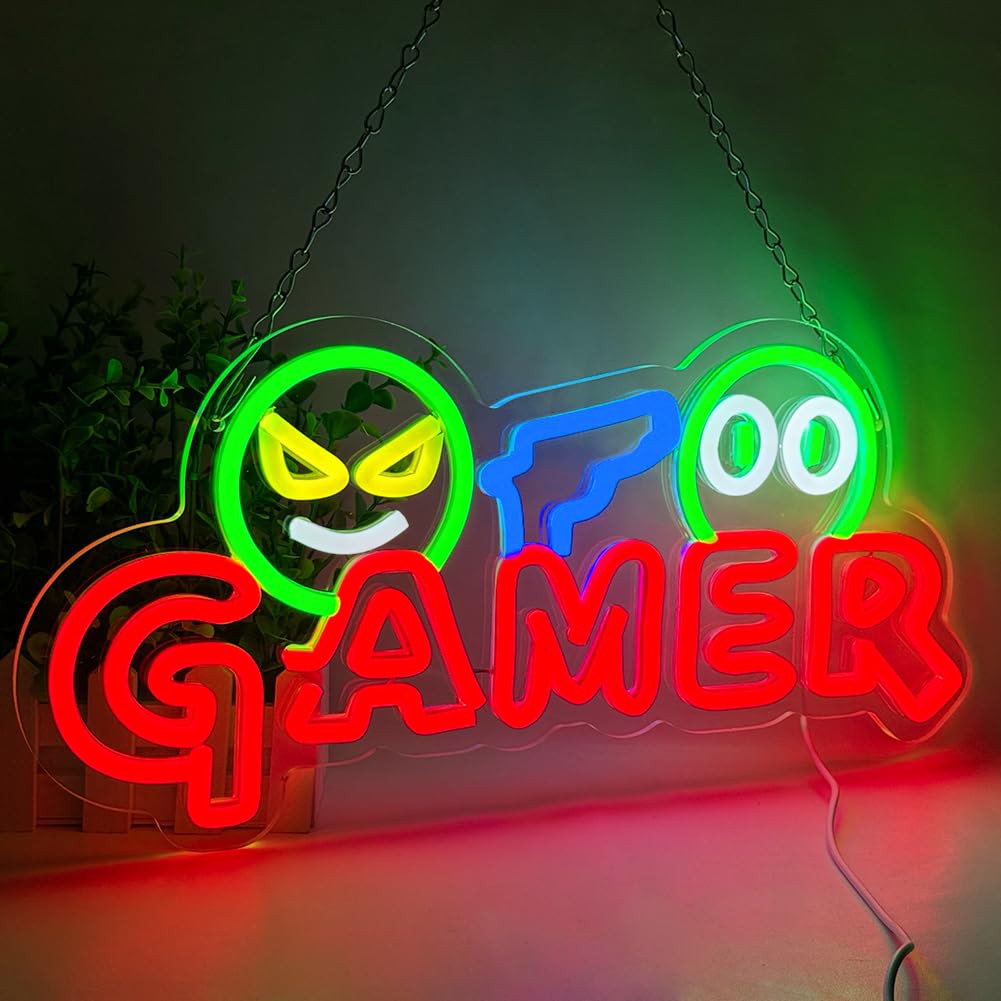 Gamer Neon Sign LED Wall Light - огляд і ціна Wedding Zone