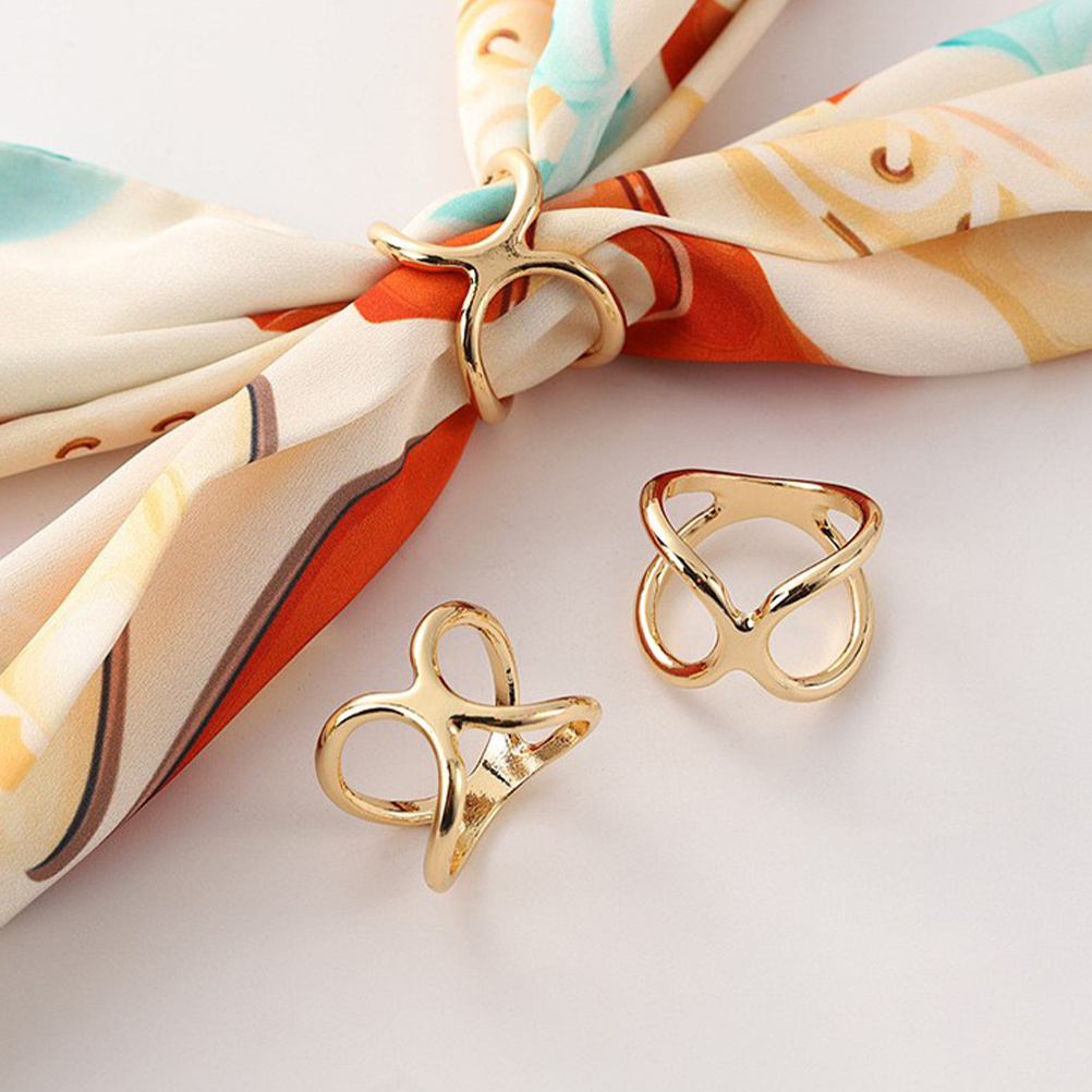 3pcs X Shaped Alloy Scarf Ring - огляд і ціна Wedding Zone