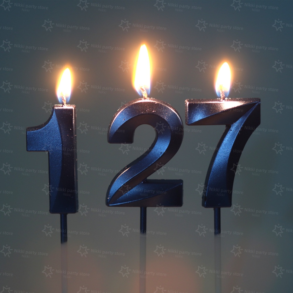 Blue Opera House Candles Numbe - огляд і ціна Wedding Cake Supply