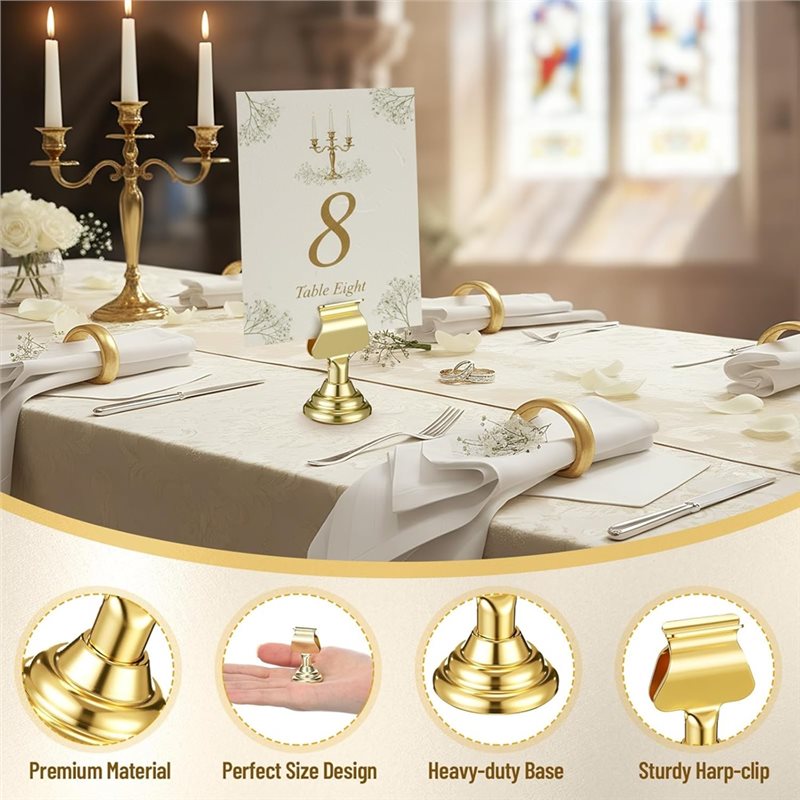 ~Latest Model 12Pcs Gold Mini  - огляд і ціна Table Number Gold