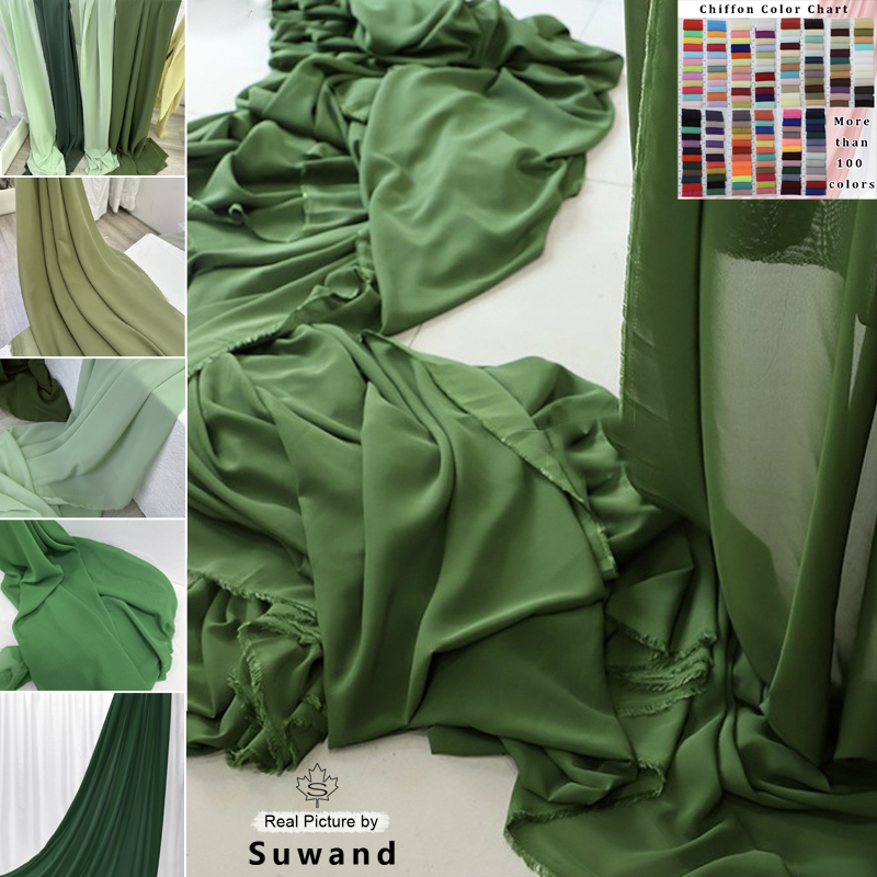 Olive Green Chiffon Fabric Bri - огляд і ціна Wedding Backdrop Curtain