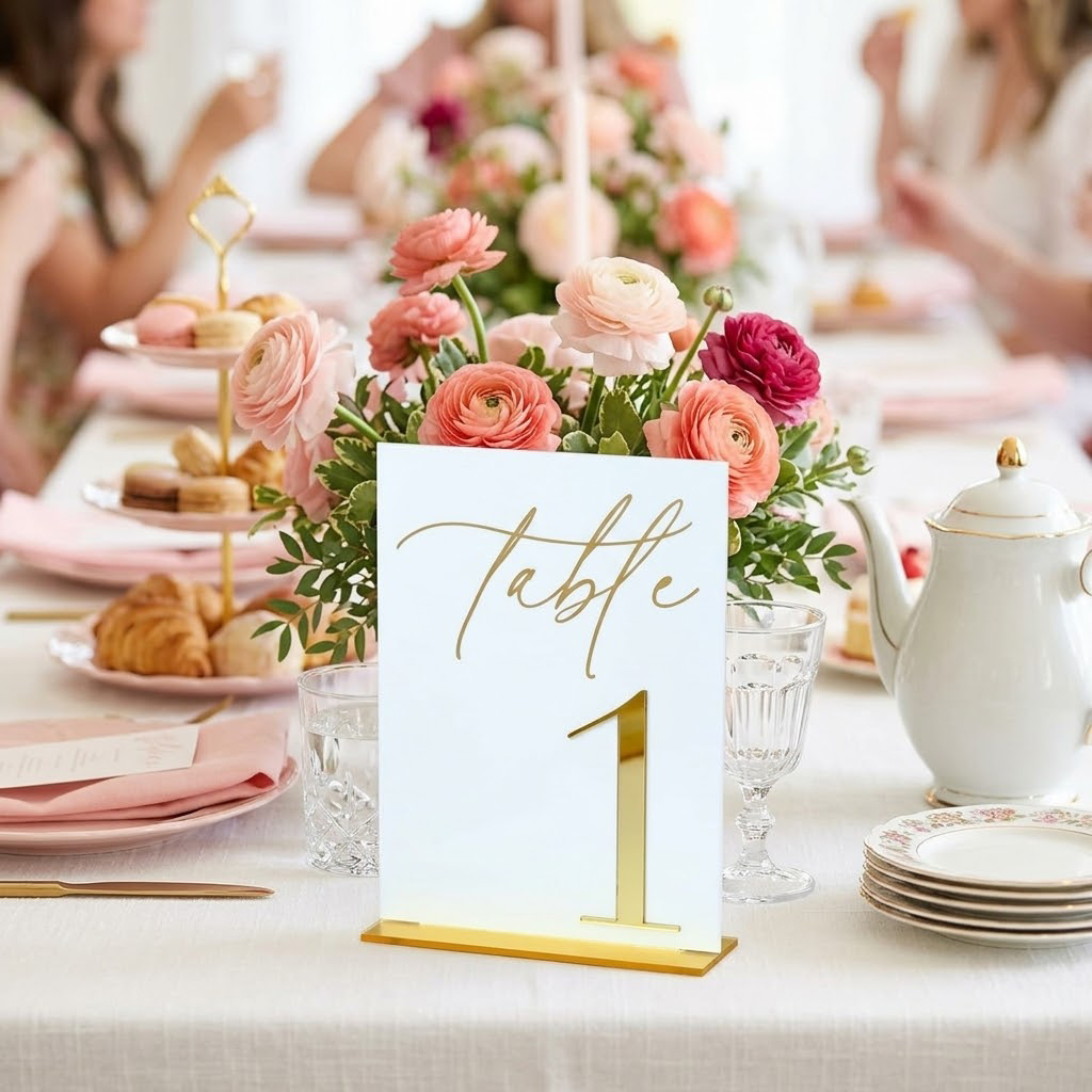 Wedding Table Numbers 1-10 wit - огляд і ціна Table Number Gold