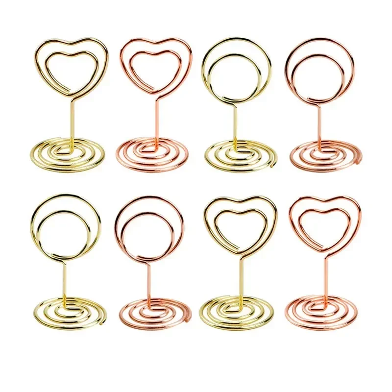 10PCS Metal Place Card Holders - огляд і ціна Table Number Gold