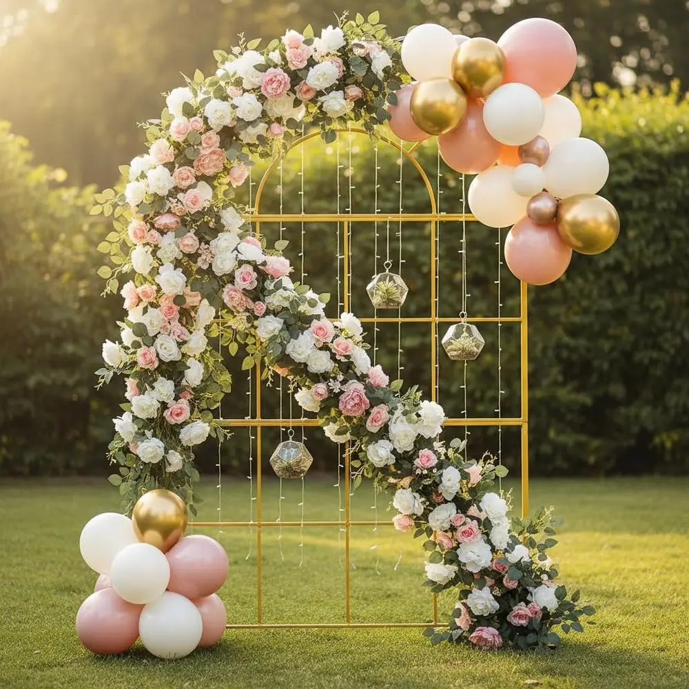 Gold Metal Wedding Arches, 6.5 - огляд і ціна Wedding Balloon Arch