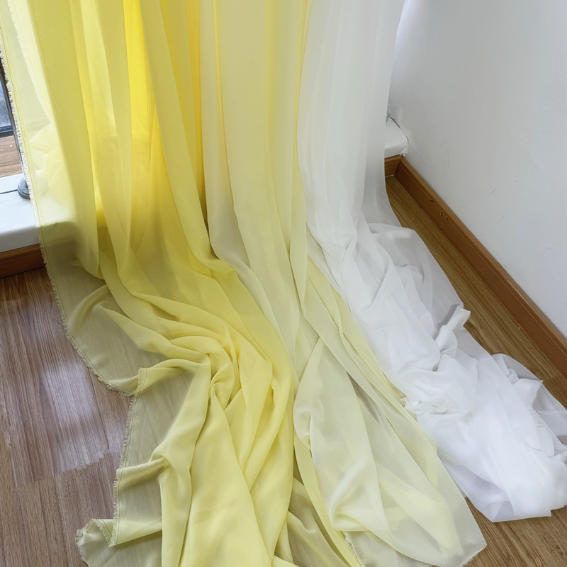 White Yellow Chiffon Fabric Br - огляд і ціна Wedding Backdrop Curtain