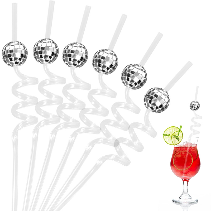 6pcs Mirror Disco Ball Straws  - огляд і ціна Wedding Fountain