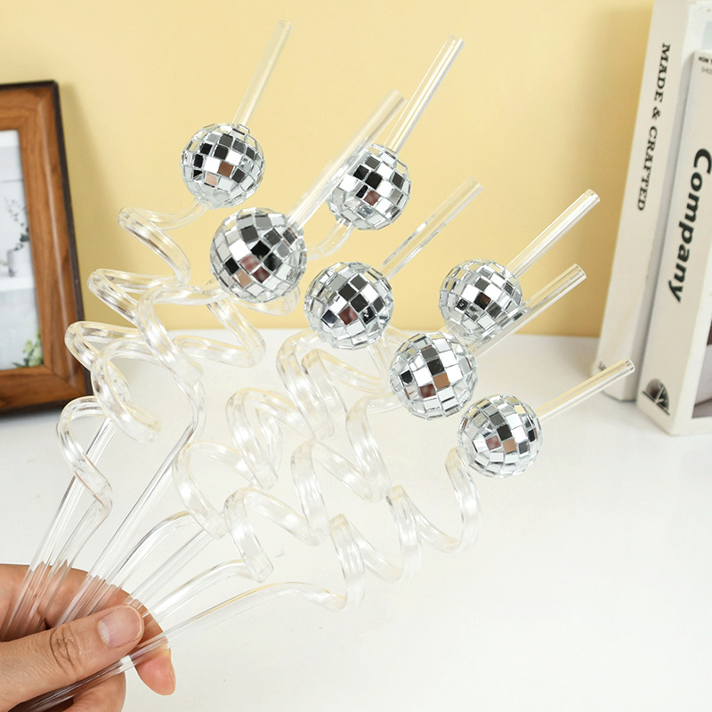 6pcs Mirror Disco Ball Straws  - огляд і ціна Wedding Fountain