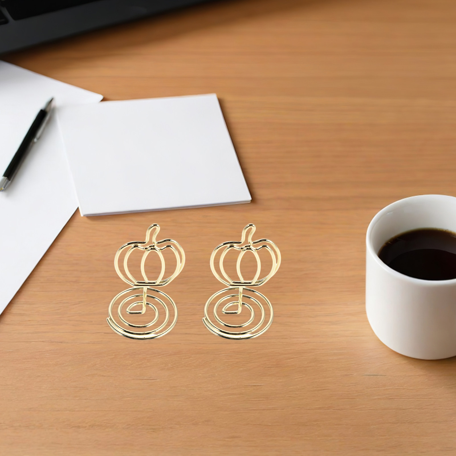 12Pcs Pumpkin Table Card Holde - огляд і ціна Table Number Gold