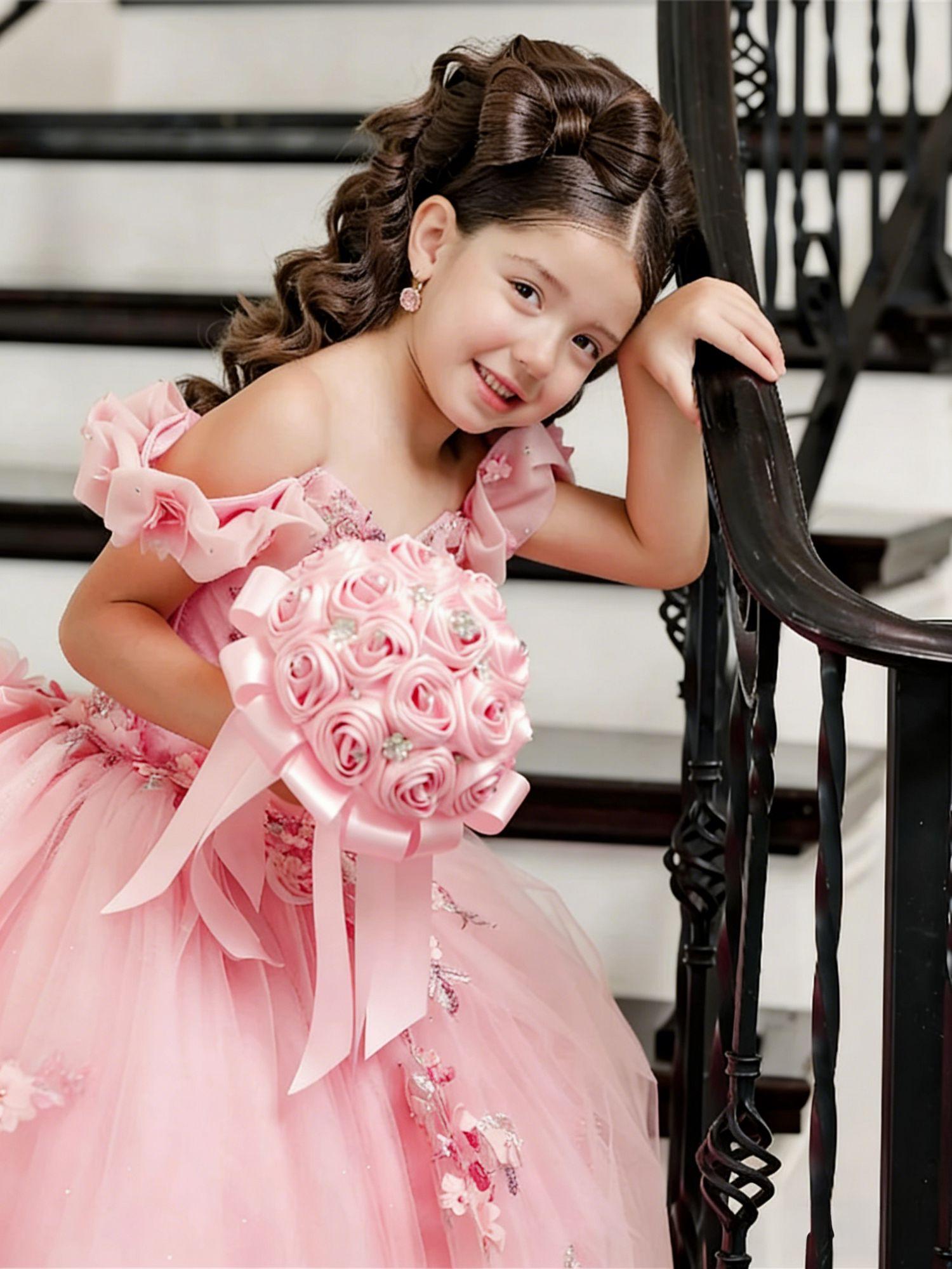 Girl Gown Flower Girl Dress fo - огляд і ціна Bridal Sash Ribbon
