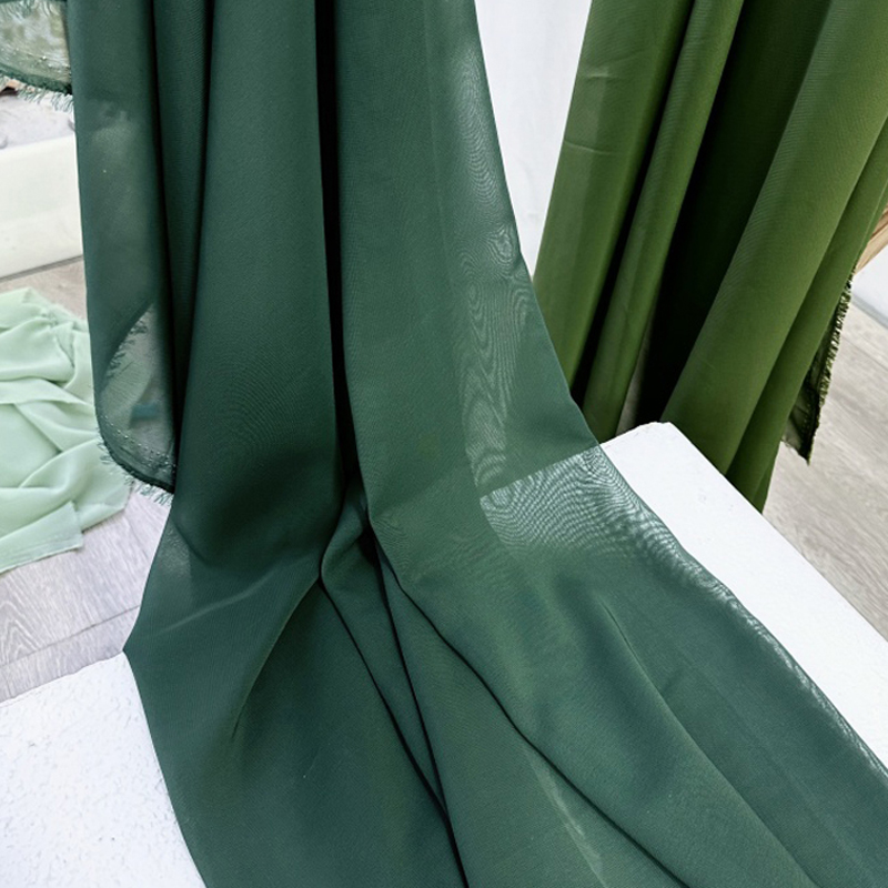 Olive Avocado Green Chiffon Fa - огляд і ціна Wedding Backdrop Curtain