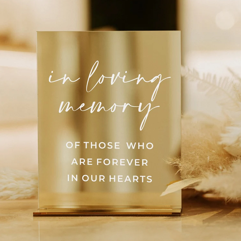 Rectangle Gold Mirror Wedding  - огляд і ціна Table Number Gold