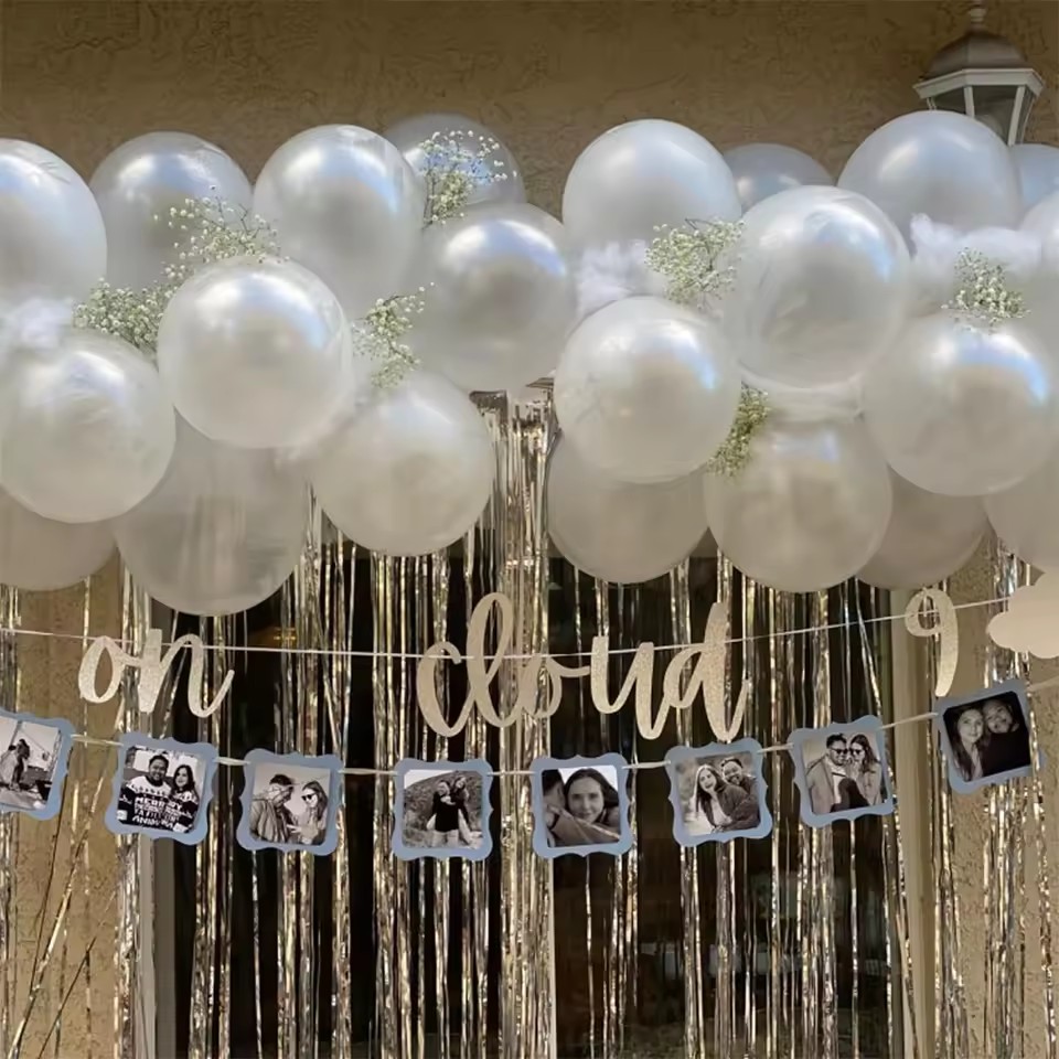 21Pcs Pearlescent White Balloo - огляд і ціна Wedding Balloon Arch