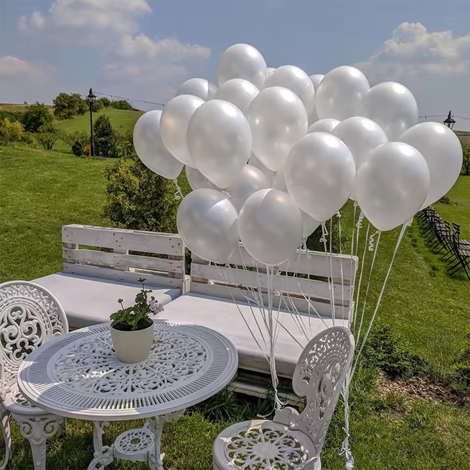 21Pcs Pearlescent White Balloo - огляд і ціна Wedding Balloon Arch
