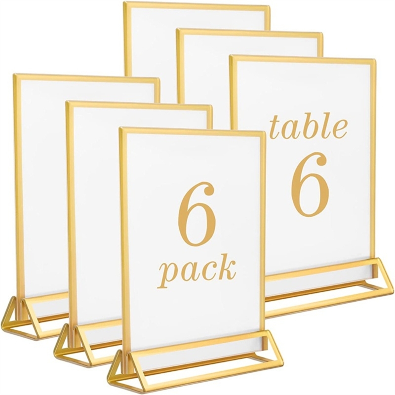 Clear Acrylic Wedding Table Nu - огляд і ціна Table Number Gold