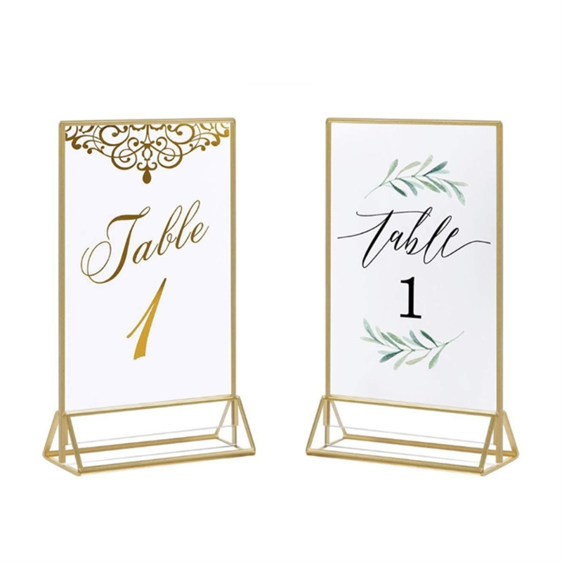 Clear Acrylic Wedding Table Nu - огляд і ціна Table Number Gold