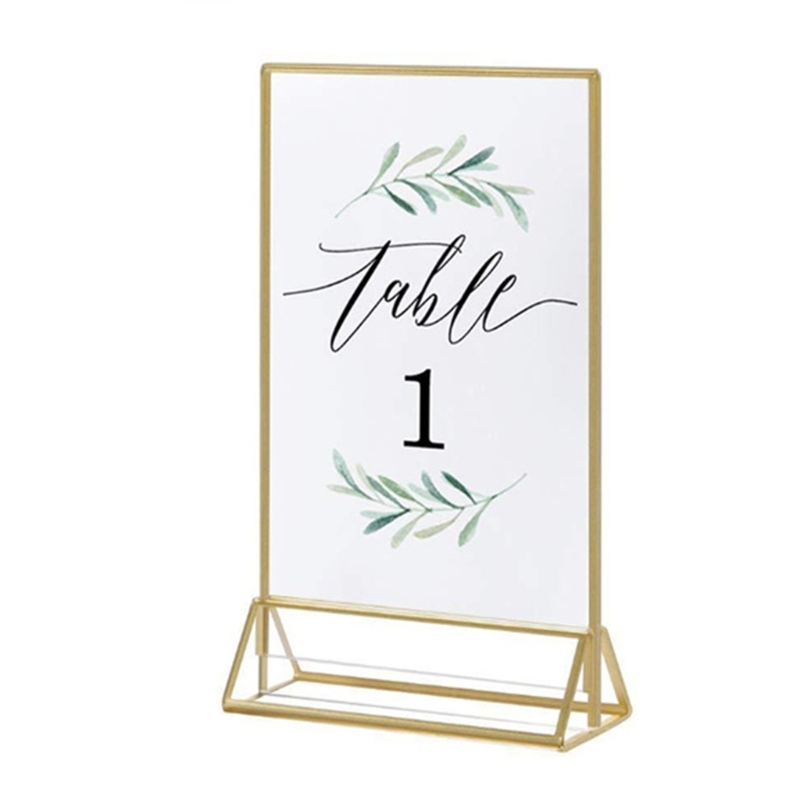 Clear Acrylic Wedding Table Nu - огляд і ціна Table Number Gold