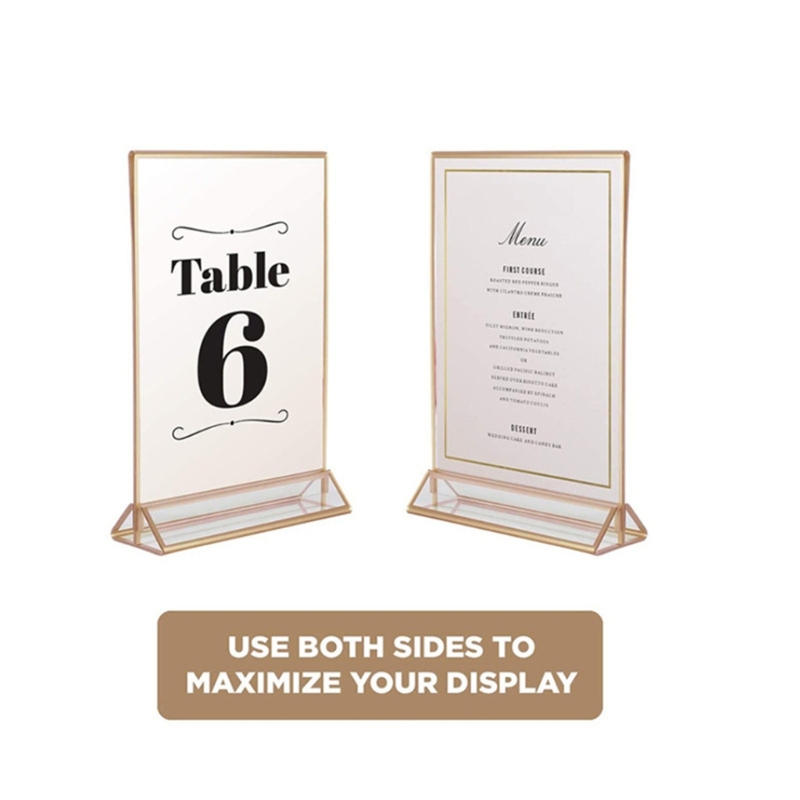 Clear Acrylic Wedding Table Nu - огляд і ціна Table Number Gold