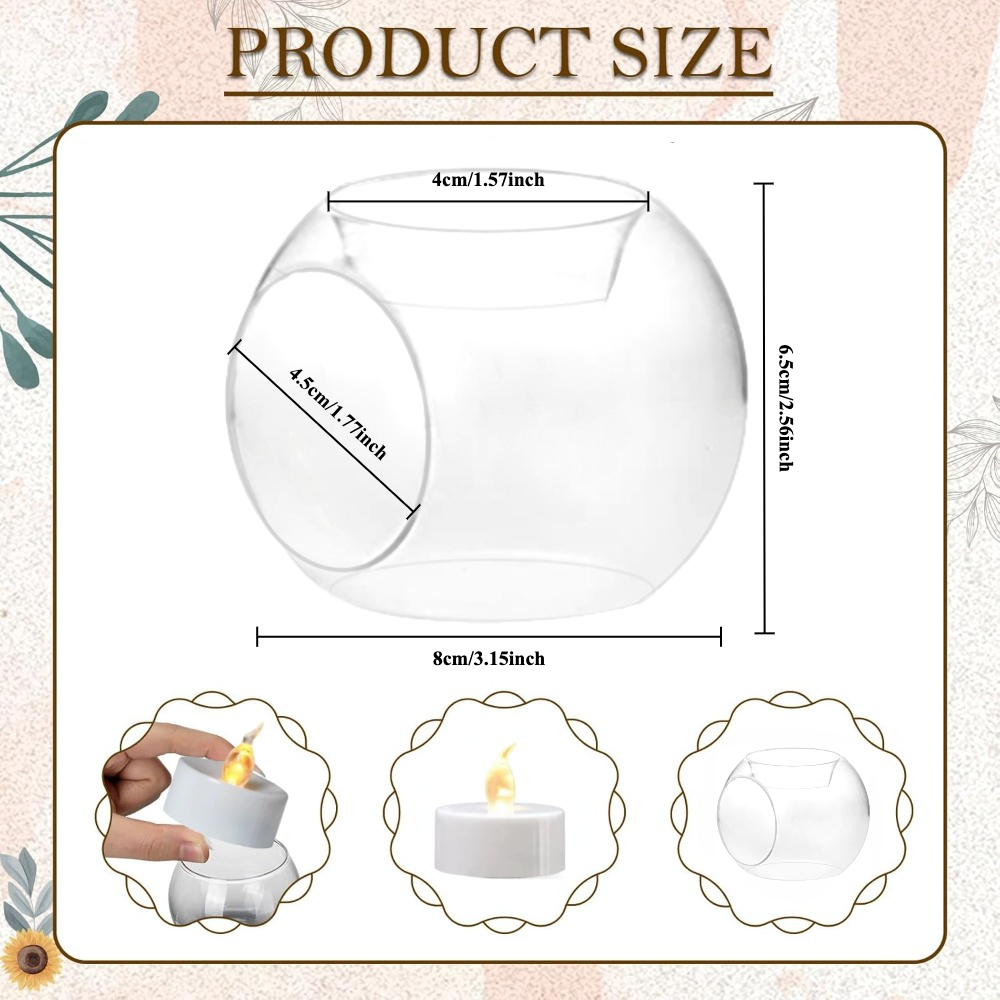 6/12pcs Glass Round Hollow Can - огляд і ціна Wedding Fountain