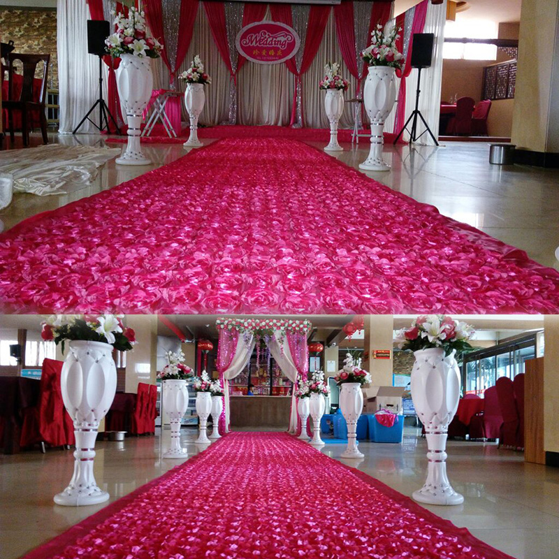 10Yard Satin Fabric 3D Rose Fl - огляд і ціна Wedding Backdrop Curtain