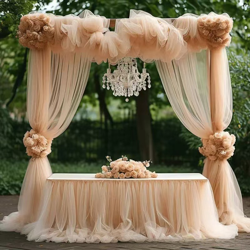 6 Meters Wedding Arch Drape Fa - огляд і ціна Wedding Backdrop Curtain