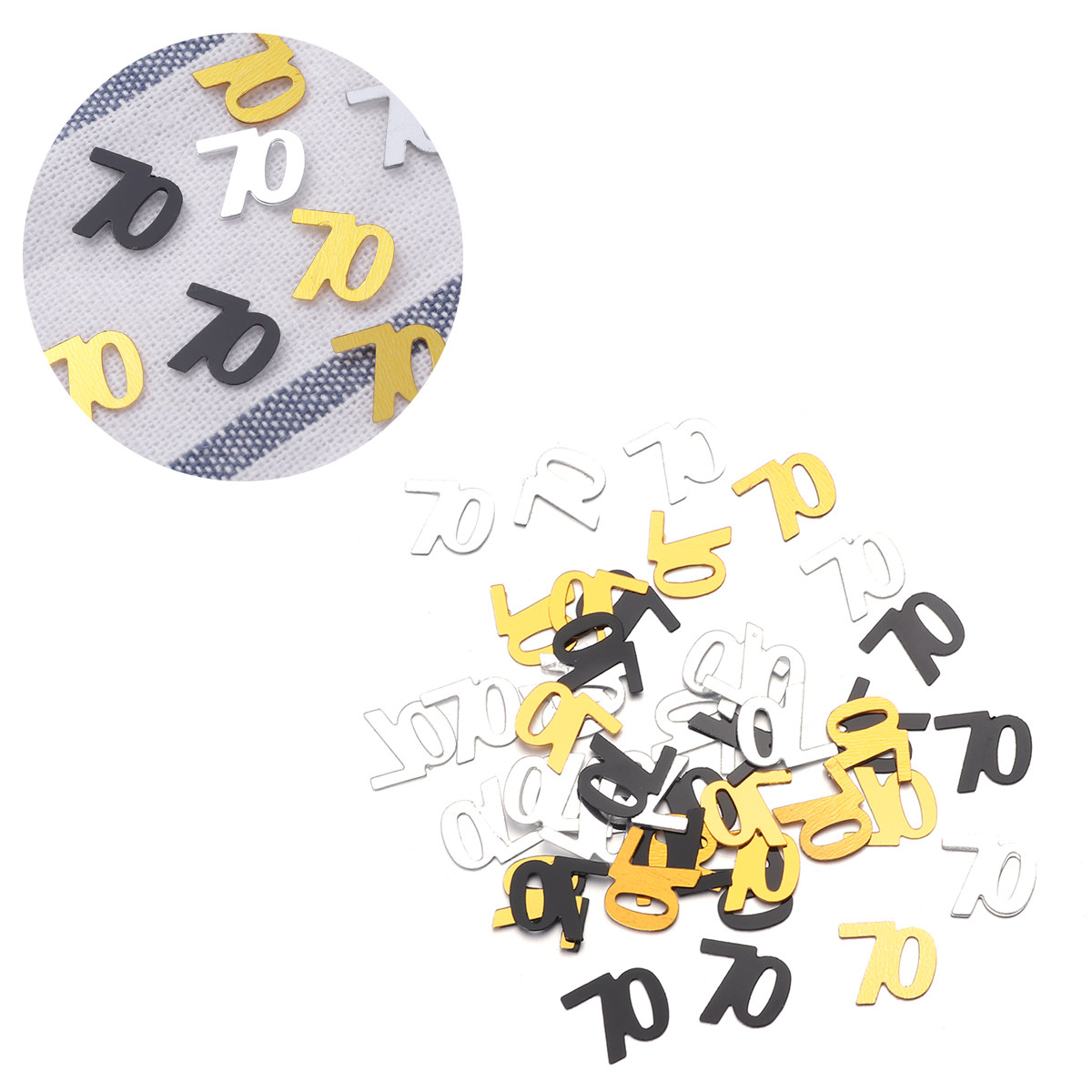 1200Pcs Number Confetti Party  - огляд і ціна Table Number Gold