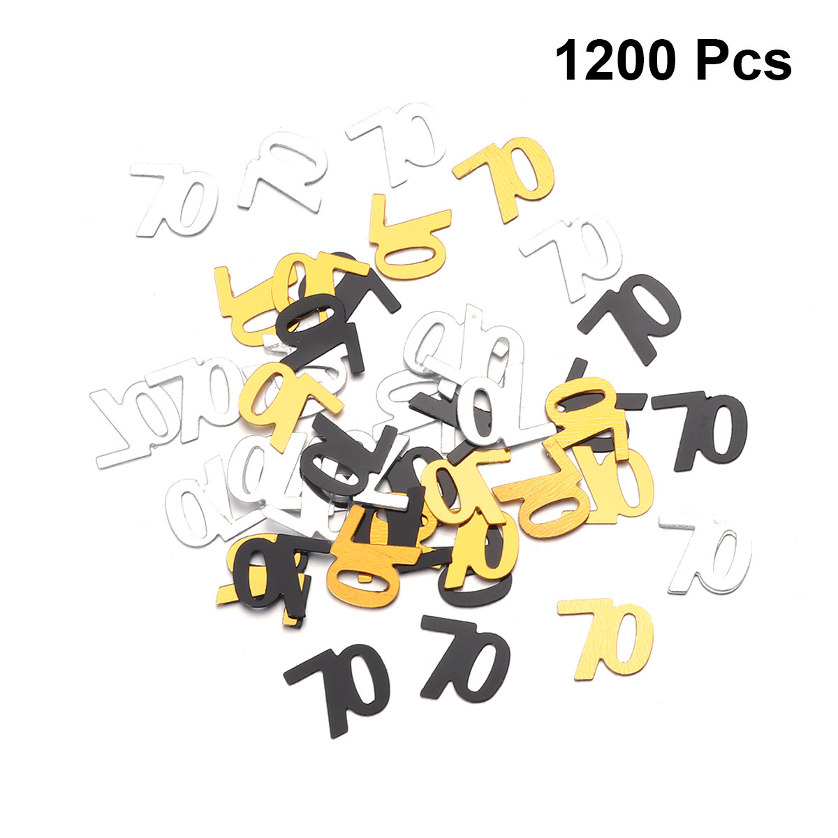 1200Pcs Number Confetti Party  - огляд і ціна Table Number Gold