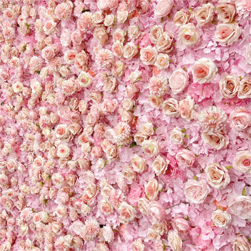 Uflower Pink Rose Hydrangea Cl - огляд і ціна Wedding Backdrop Curtain