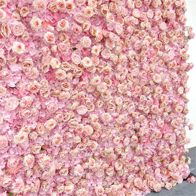 Uflower Pink Rose Hydrangea Cl - огляд і ціна Wedding Backdrop Curtain