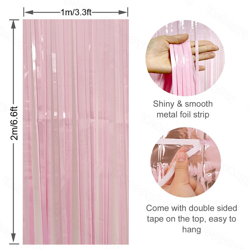 Rainbow Foil Fringe Curtain Ba - огляд і ціна Wedding Backdrop Curtain