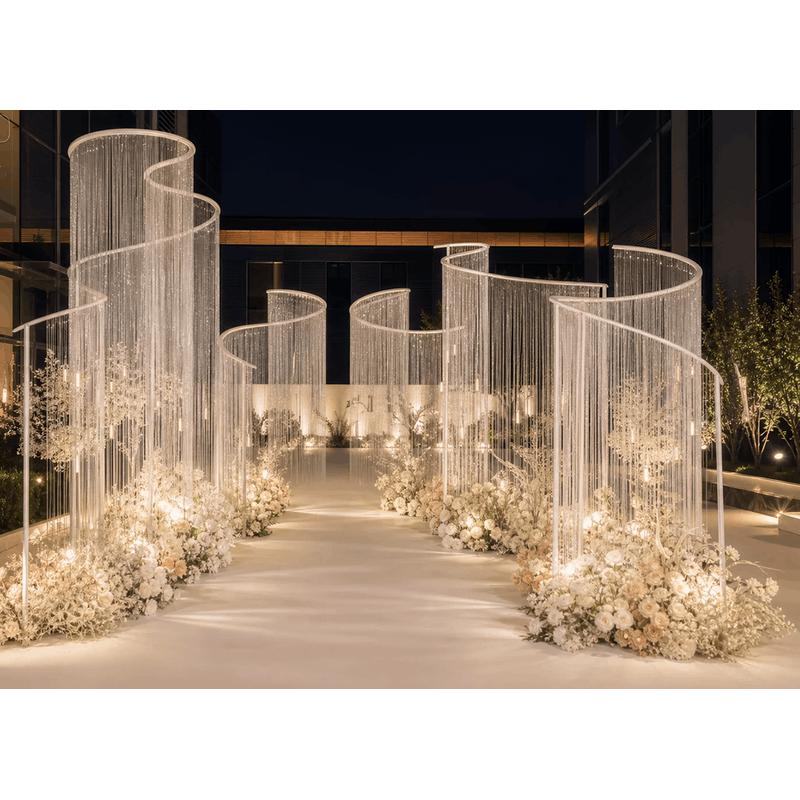 240-300 CM Tall Luxury  S Shap - огляд і ціна Wedding Backdrop Curtain