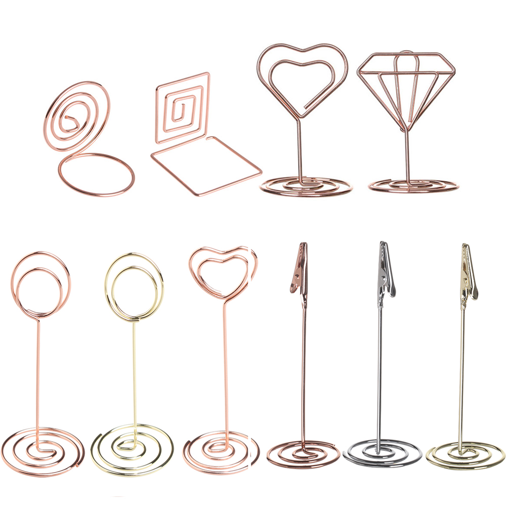 1PC Various Shapes Place Card  - огляд і ціна Table Number Gold