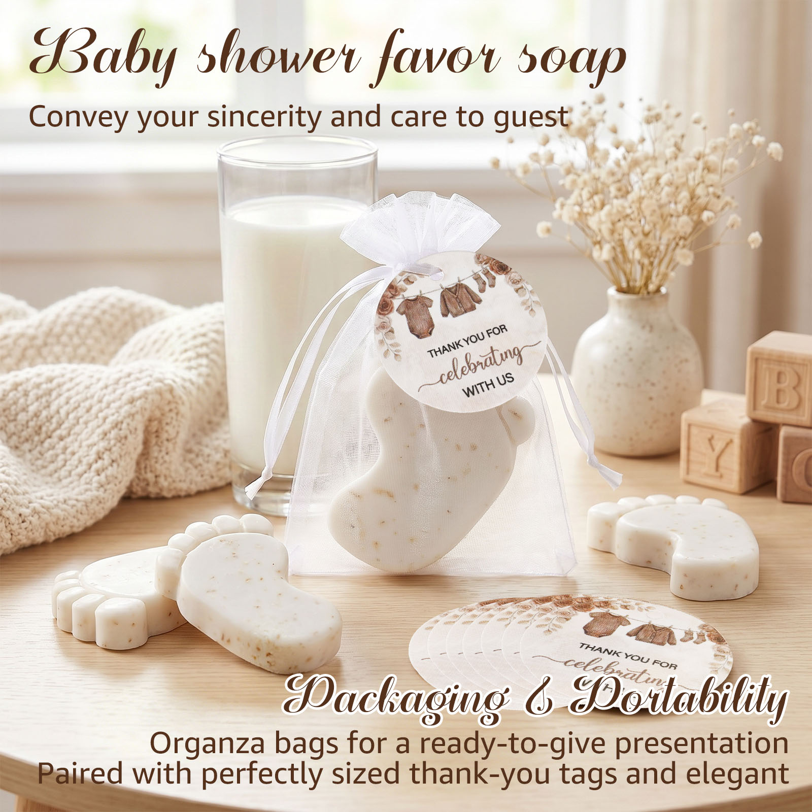 50Set Baby Shower Soap Favors  - огляд і ціна Wedding Fountain