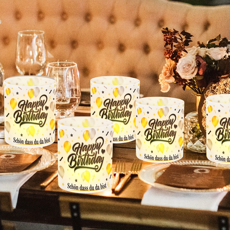6 pcs. Black Gold Birthday Tab - огляд і ціна Table Number Gold