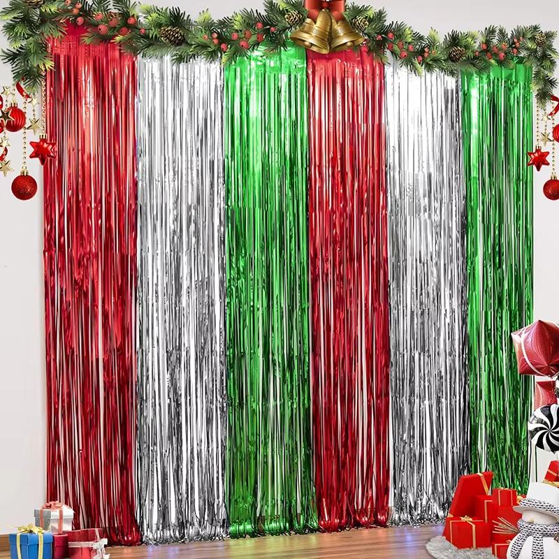 Metallic Tinsel Foil Fringe Cu - огляд і ціна Wedding Backdrop Curtain
