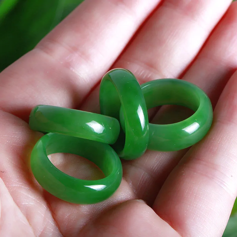 Natural Green Hetian Jade Ring - огляд і ціна Wedding Zone